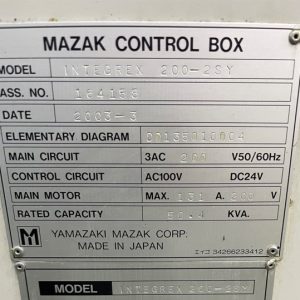 Used Mazak Integrex 200 SY